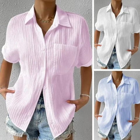 Plissert bluse