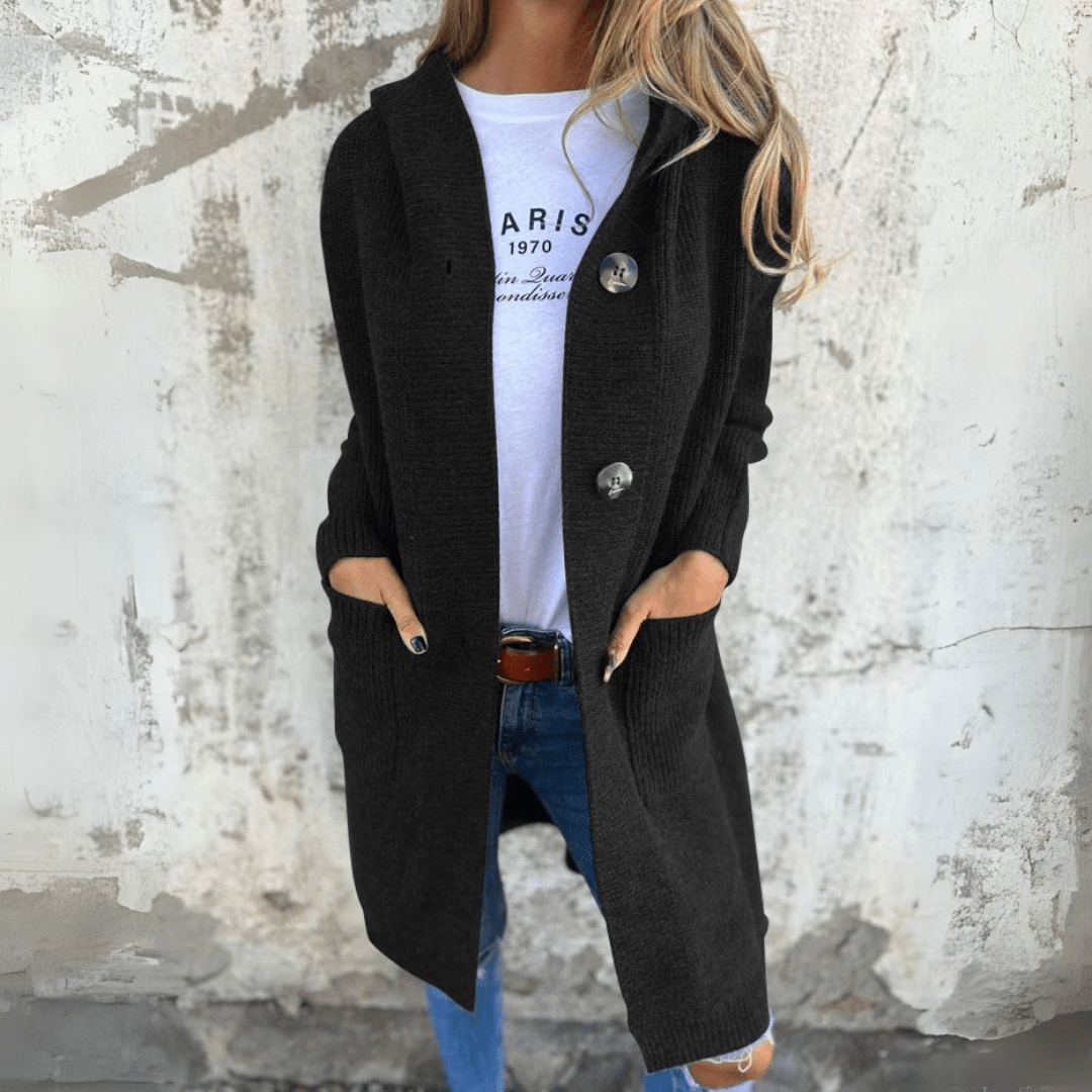 Klaerigo | Lang elegant damecardigan