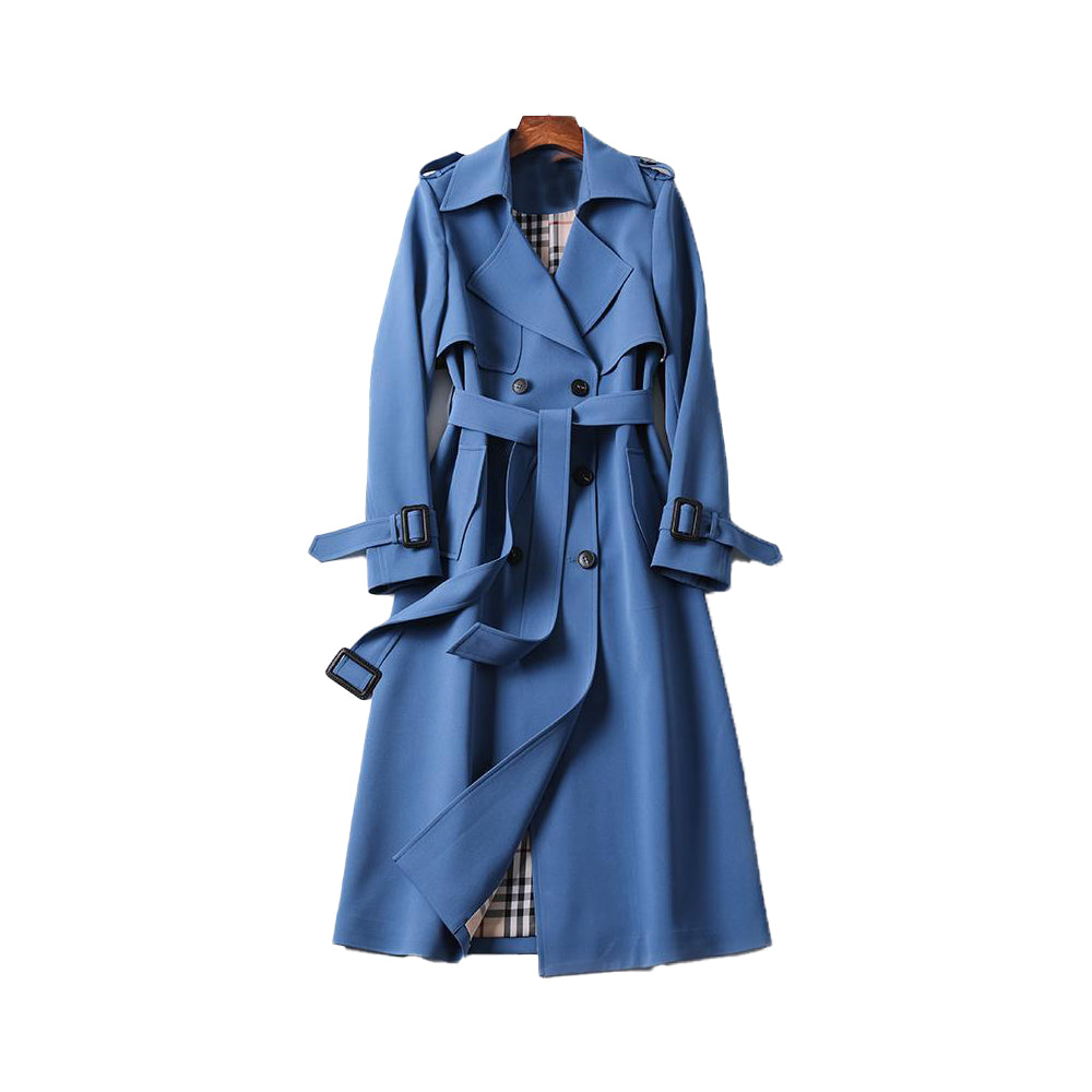 Trenchcoat med dobbel knappelukking for damer