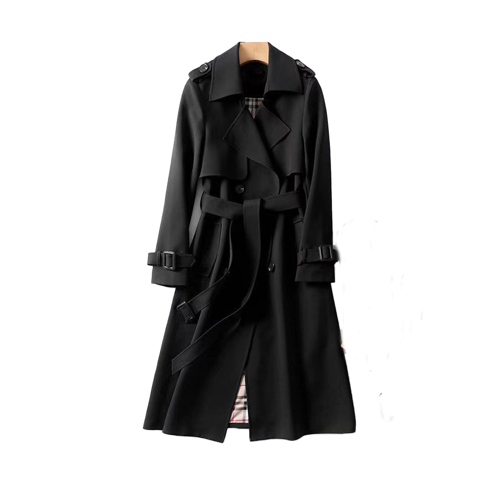 Trenchcoat med dobbel knappelukking for damer