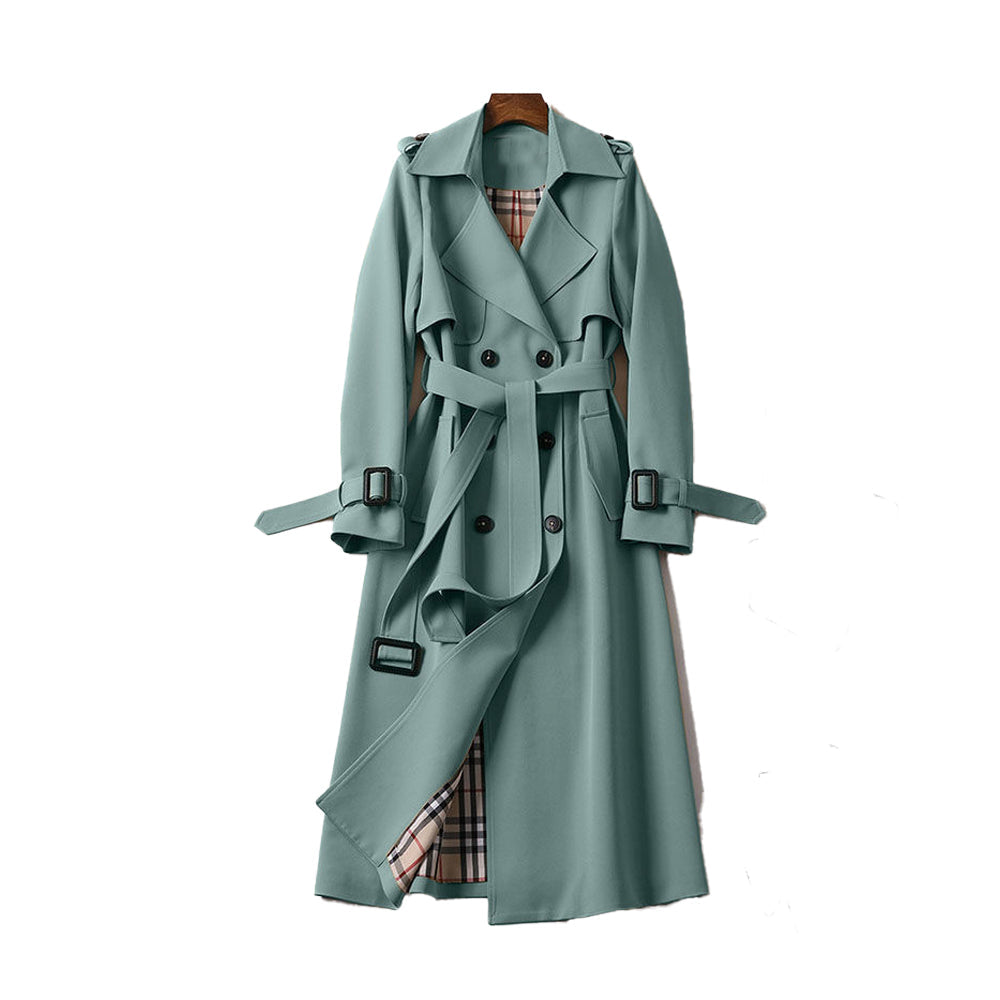 Trenchcoat med dobbel knappelukking for damer