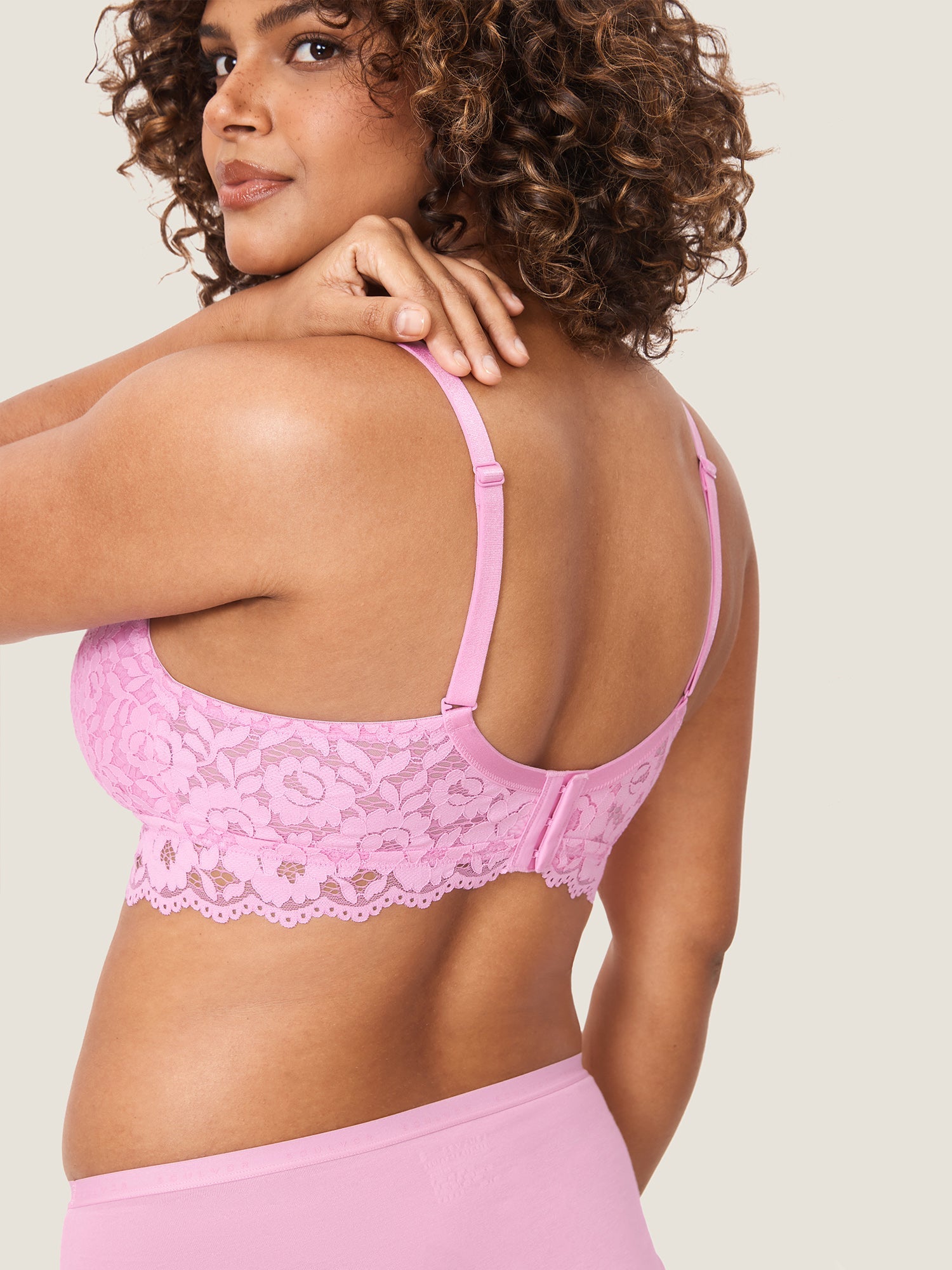 Ammebralette i blonde med ekstra støtte – amme-BH uten bøyle