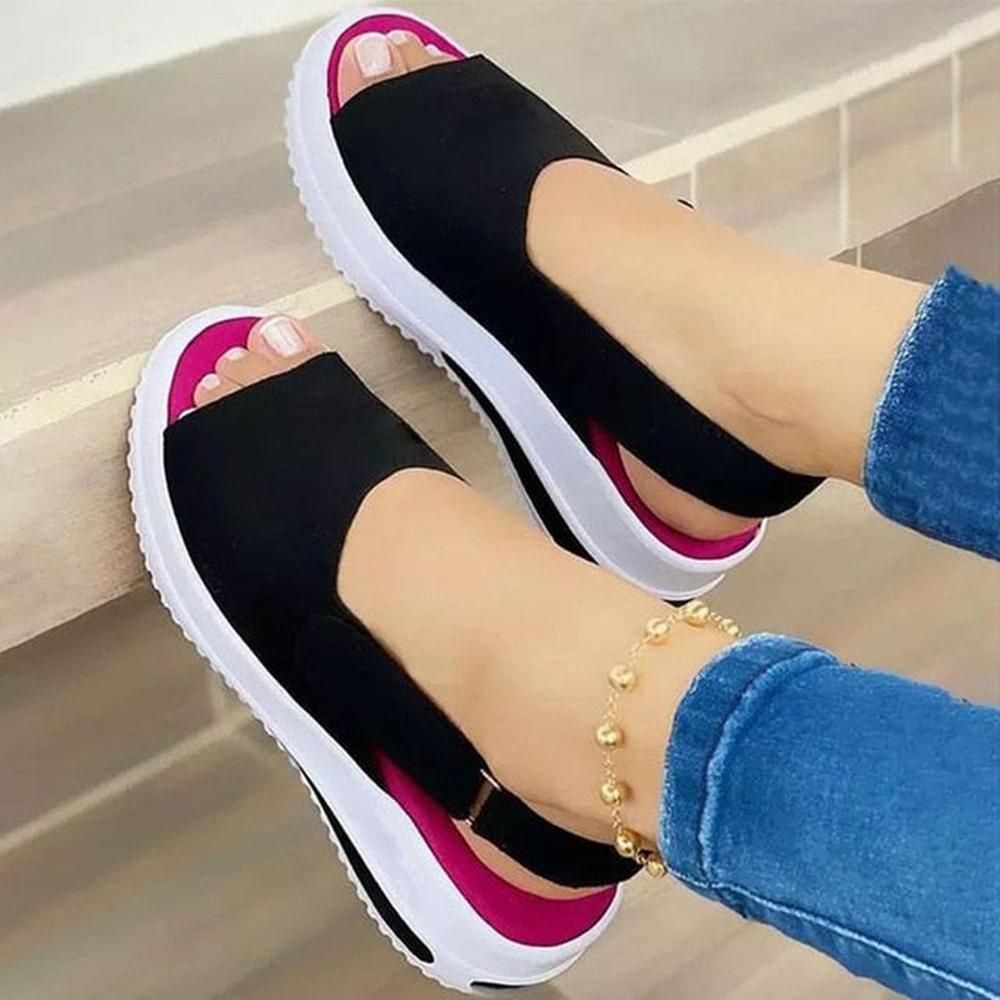 Pustende Kilesneaker Sandal - Ergonomiske Sko
