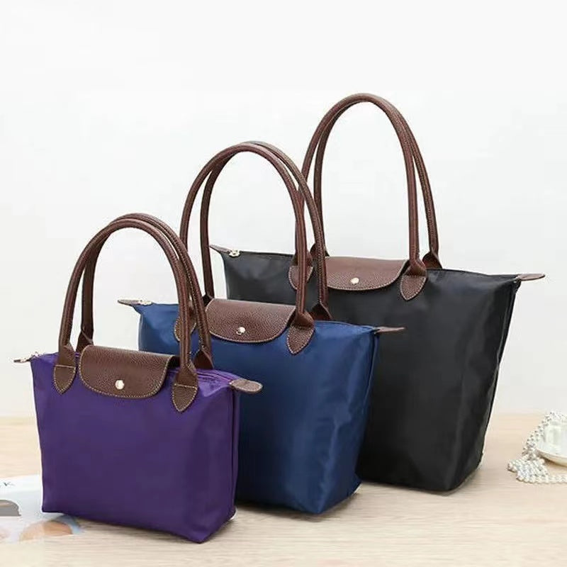 Veske dame i tote bag-stil med solide håndtak – bilde 3