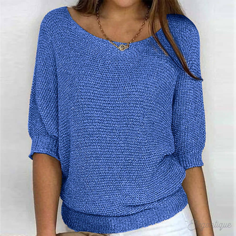 Elegante kvinners gensere i oversized strikkede pullovere