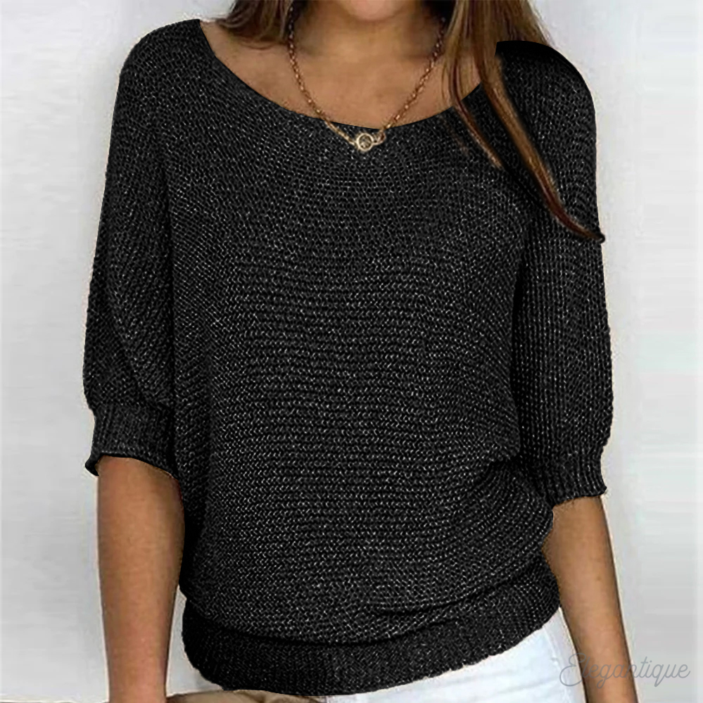 Elegante kvinners gensere i oversized strikkede pullovere