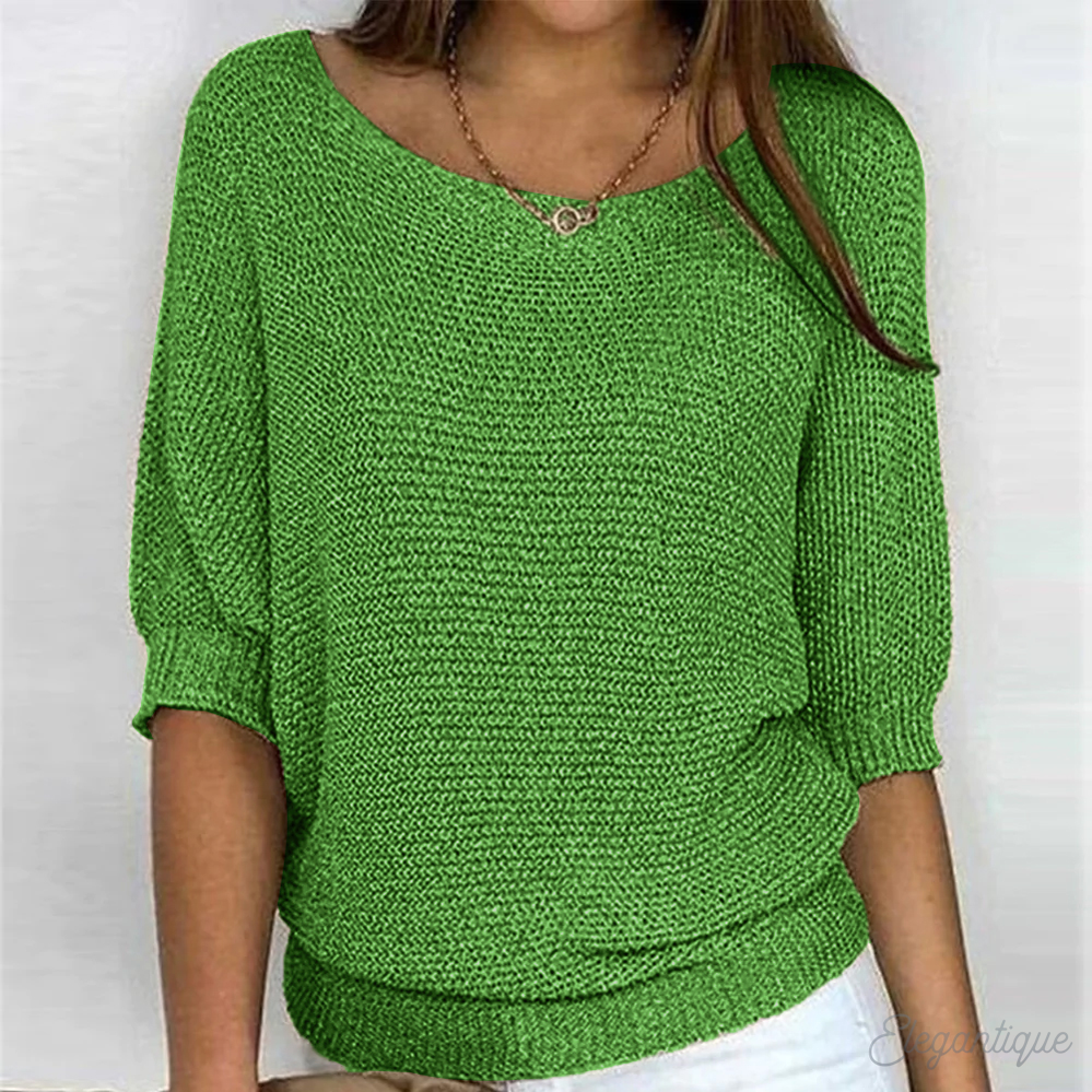 Elegante kvinners gensere i oversized strikkede pullovere