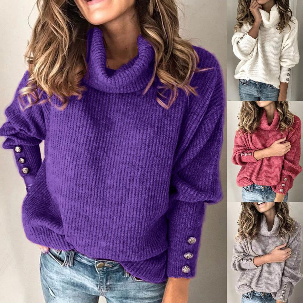 Lia - Oversize genser med rullekrage