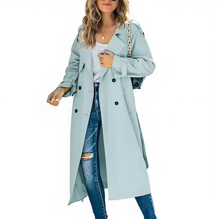 Elegant Windbreaker Trenchcoat for kvinner