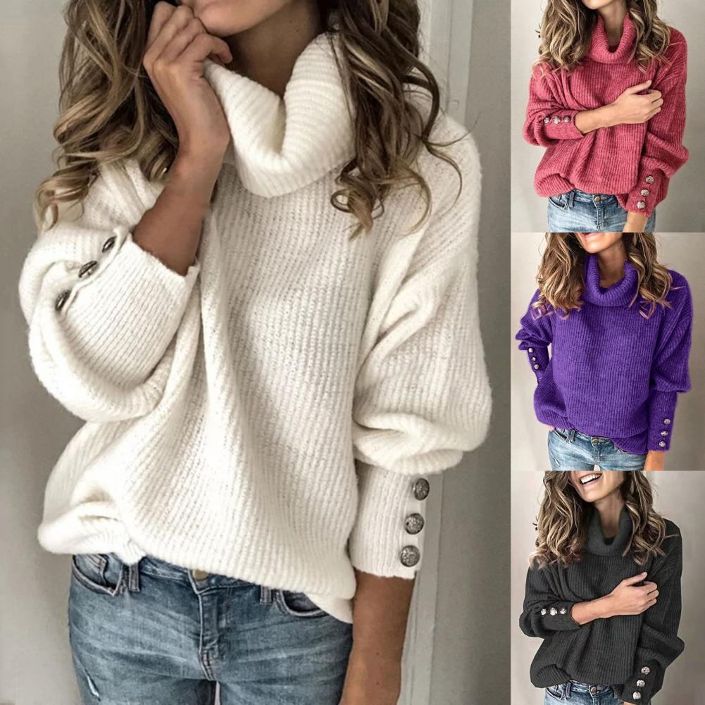 Lia - Oversize genser med rullekrage