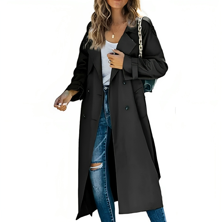 Elegant Windbreaker Trenchcoat for kvinner