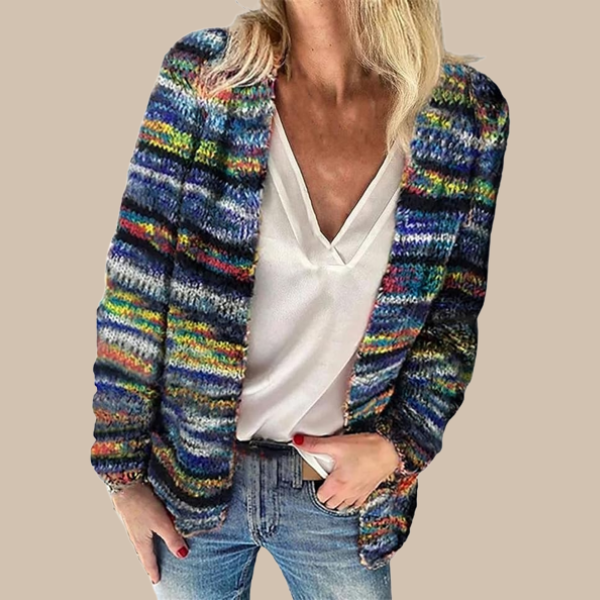 Erin fargerik strikket vest