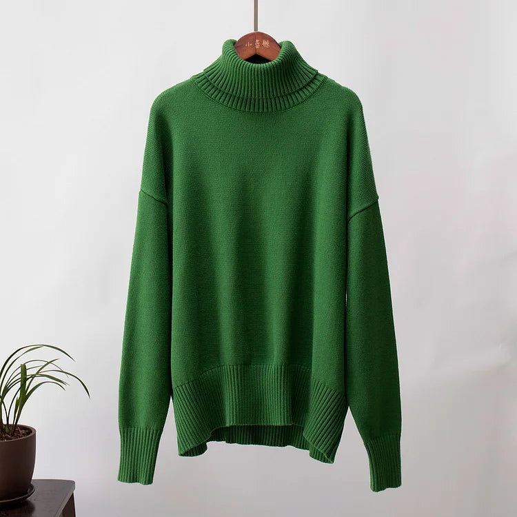 Louise - Elegante, myke og enkle vintage-topper med lange ermer
