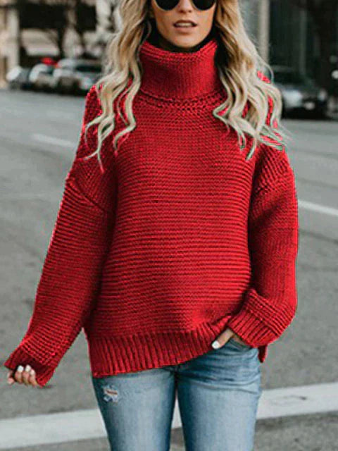 Camilla - Oversize genser med rullekrage