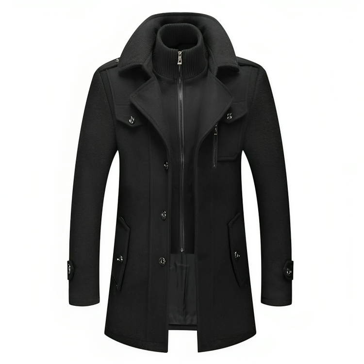 Elegant vinter trenchcoat for menn