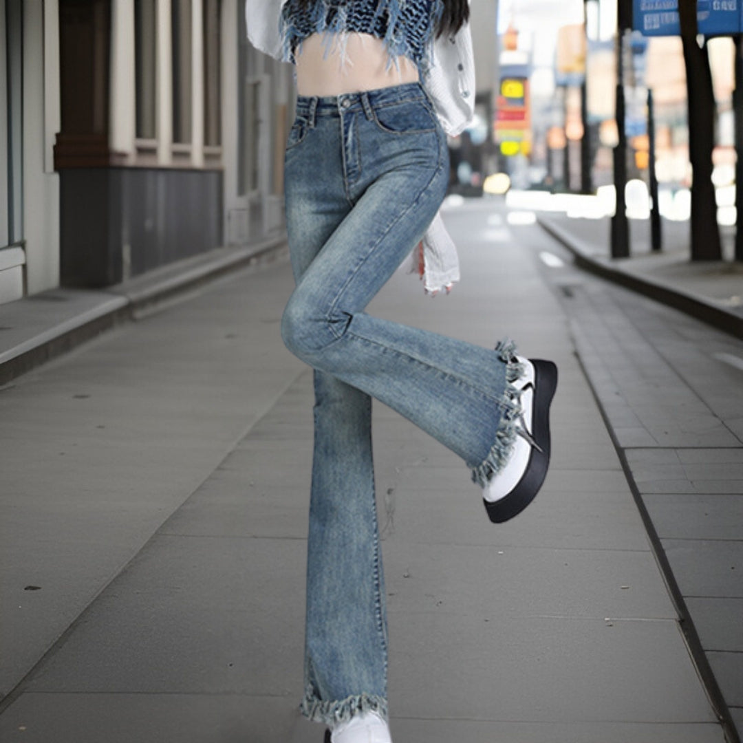Juliette | Retro denimbukser av høy kvalitet