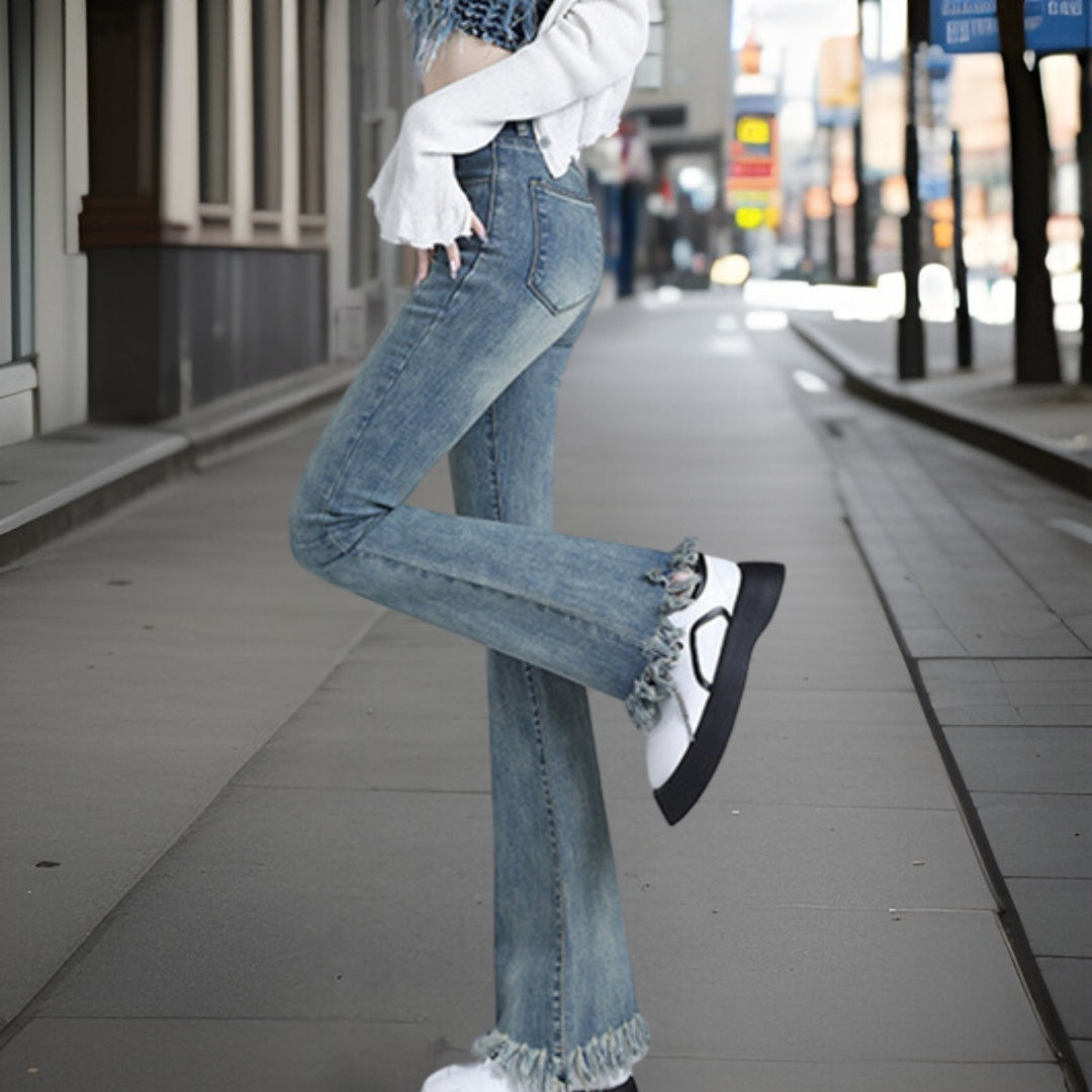 Juliette | Retro denimbukser av høy kvalitet