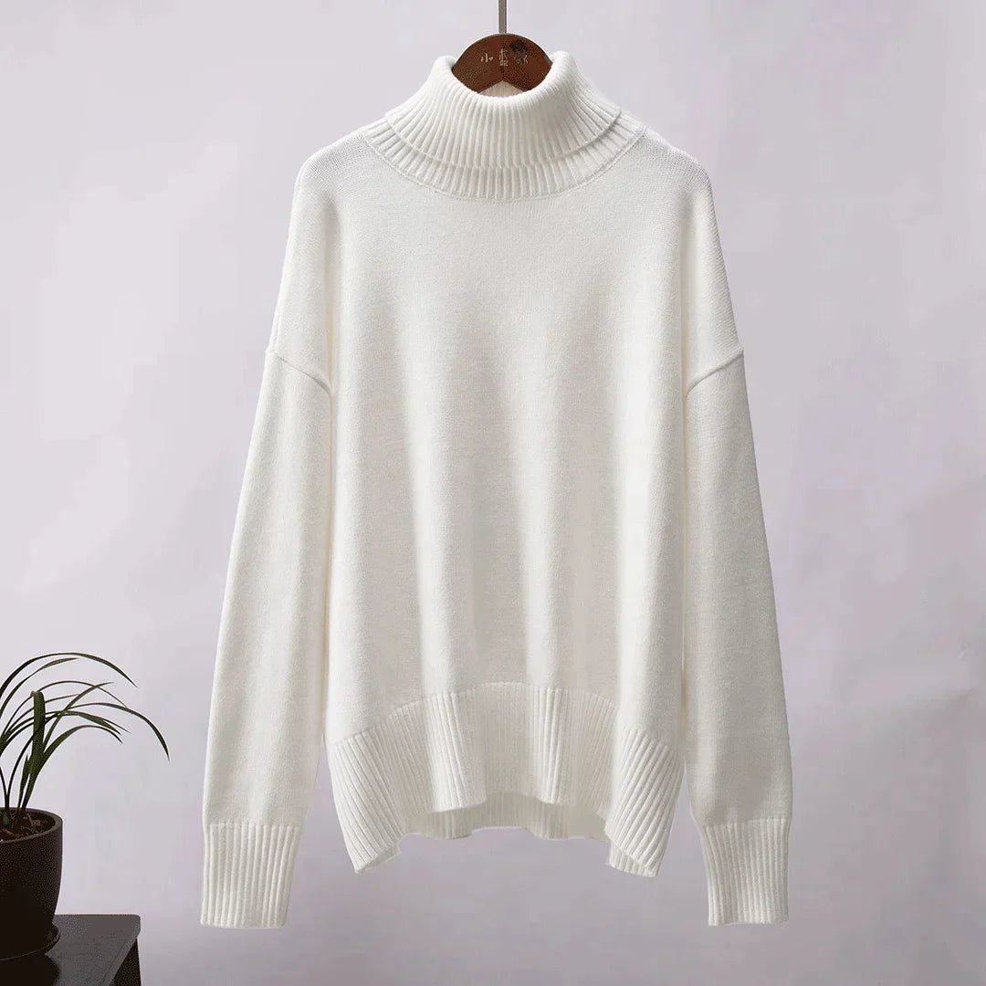 Louise - Elegante, myke og enkle vintage-topper med lange ermer
