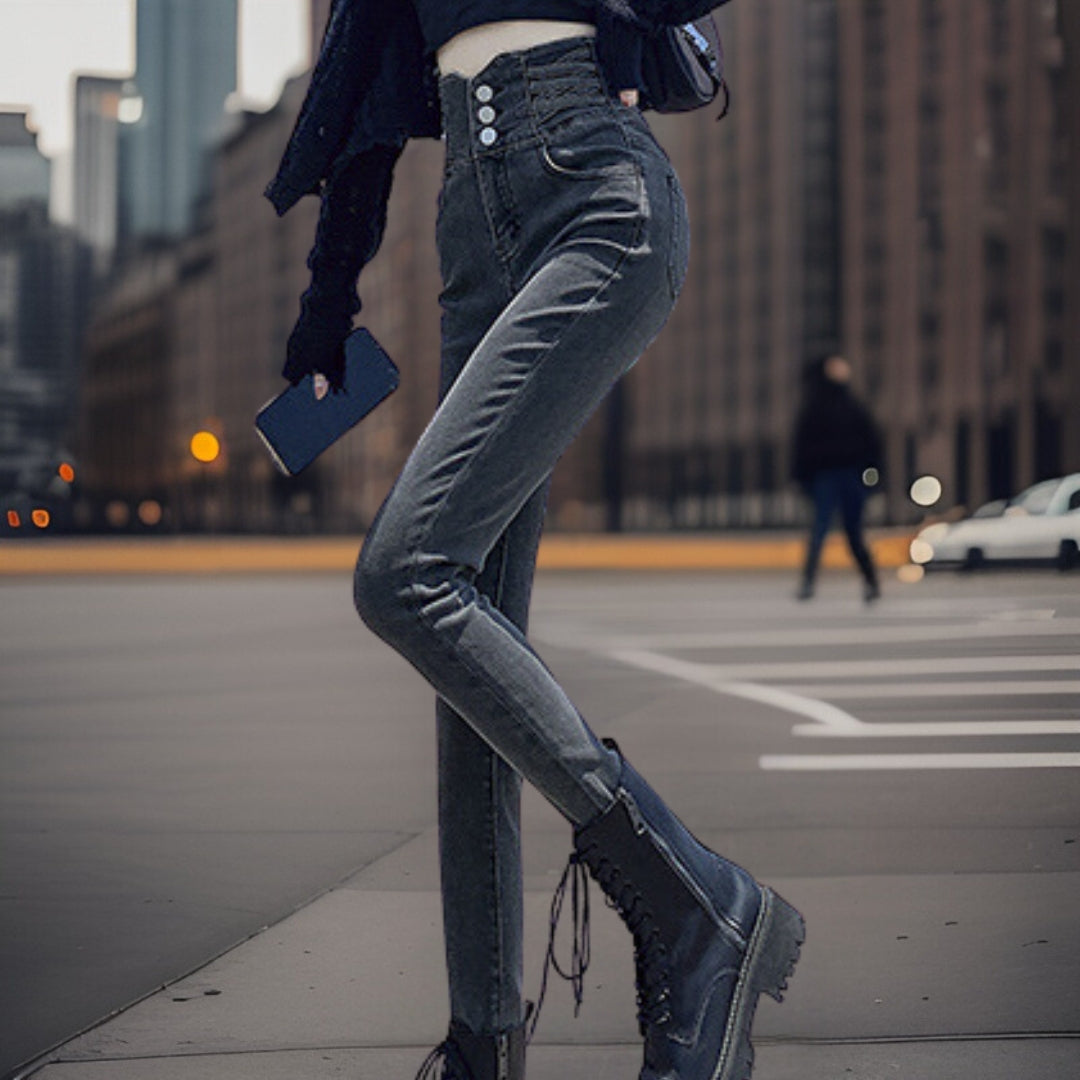 Ilona | Trendy jeans med høy midje