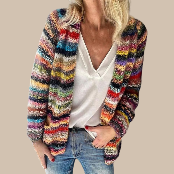 Erin fargerik strikket vest
