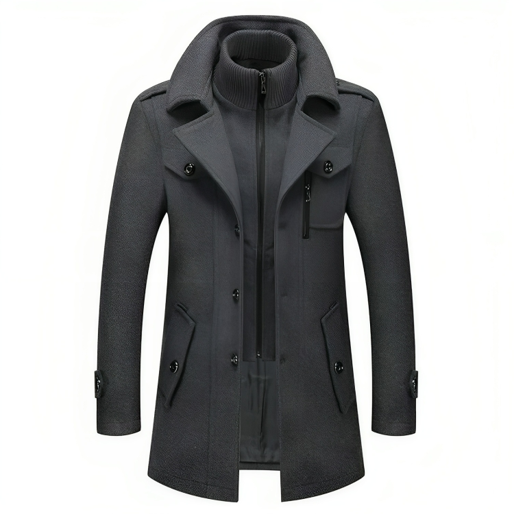 Elegant vinter trenchcoat for menn