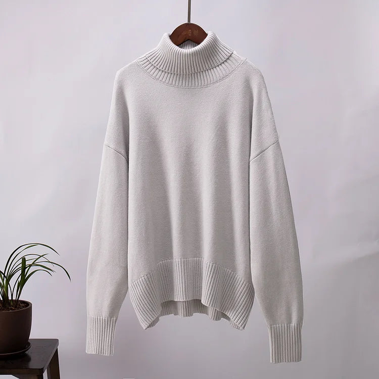 Louise - Elegante, myke og enkle vintage-topper med lange ermer