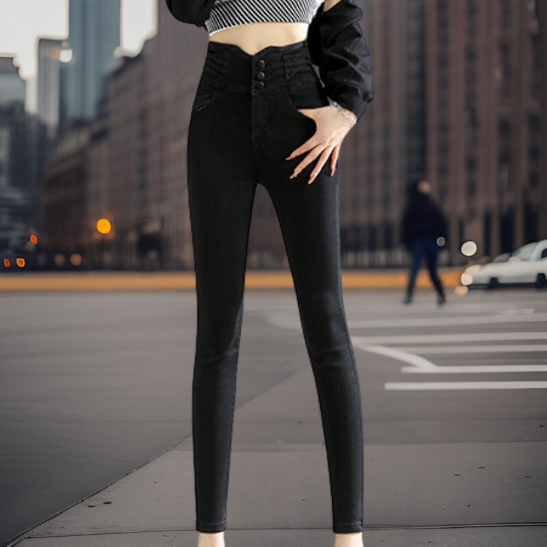 Ilona | Trendy jeans med høy midje