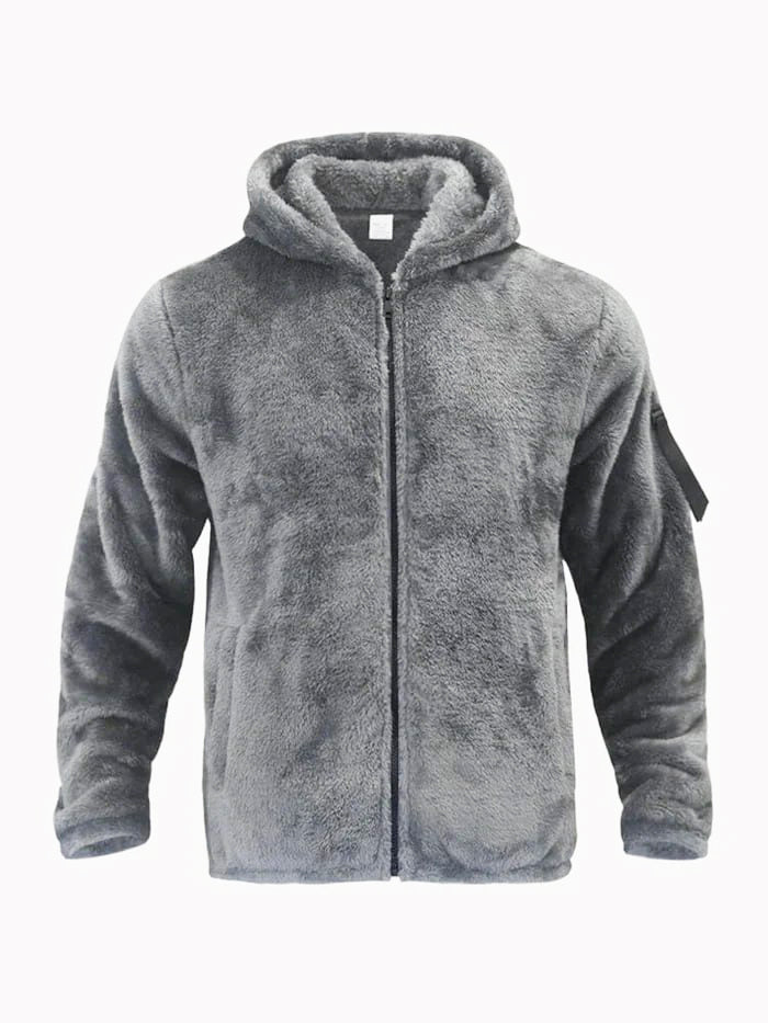 Hettejakke laget av varmende fleece - DAVID