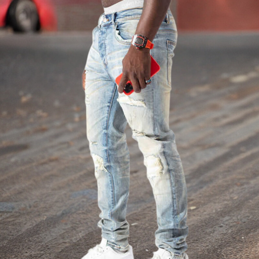 Paulus | Vintage ripped jeans av høy kvalitet
