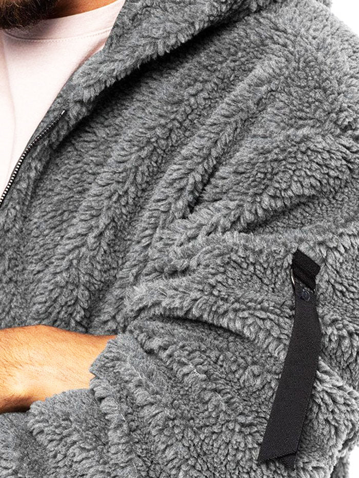 Hettejakke laget av varmende fleece - DAVID