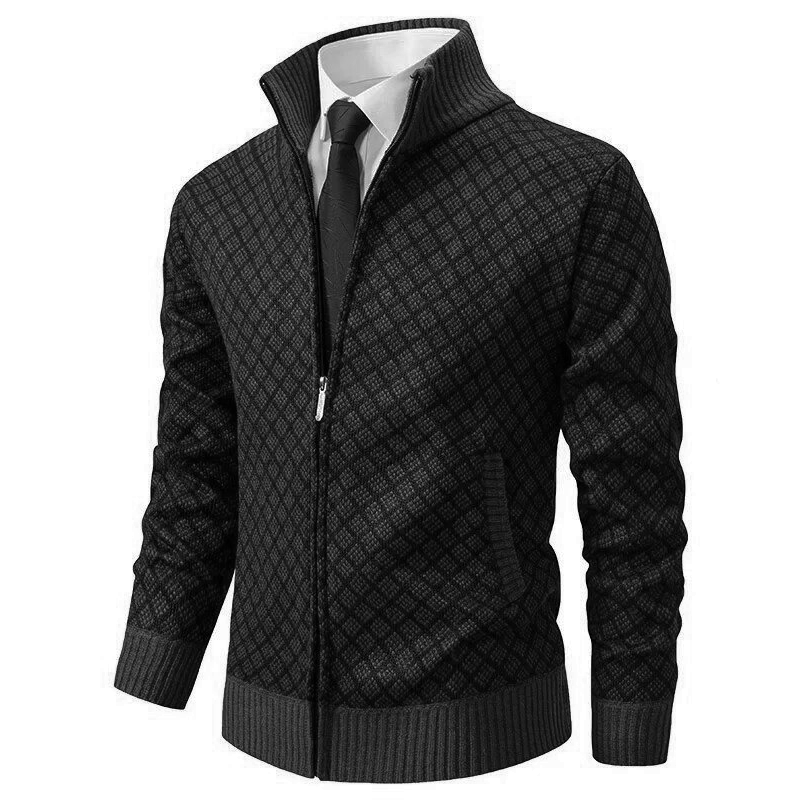 Jakke Fleece Strikket genser