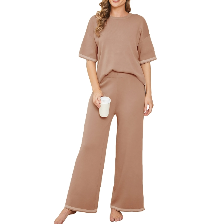 Komfortabelt loungewear-sett for kvinner