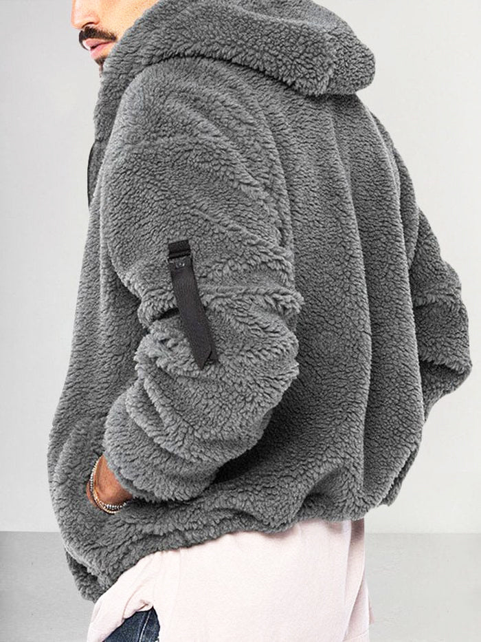 Hettejakke laget av varmende fleece - DAVID