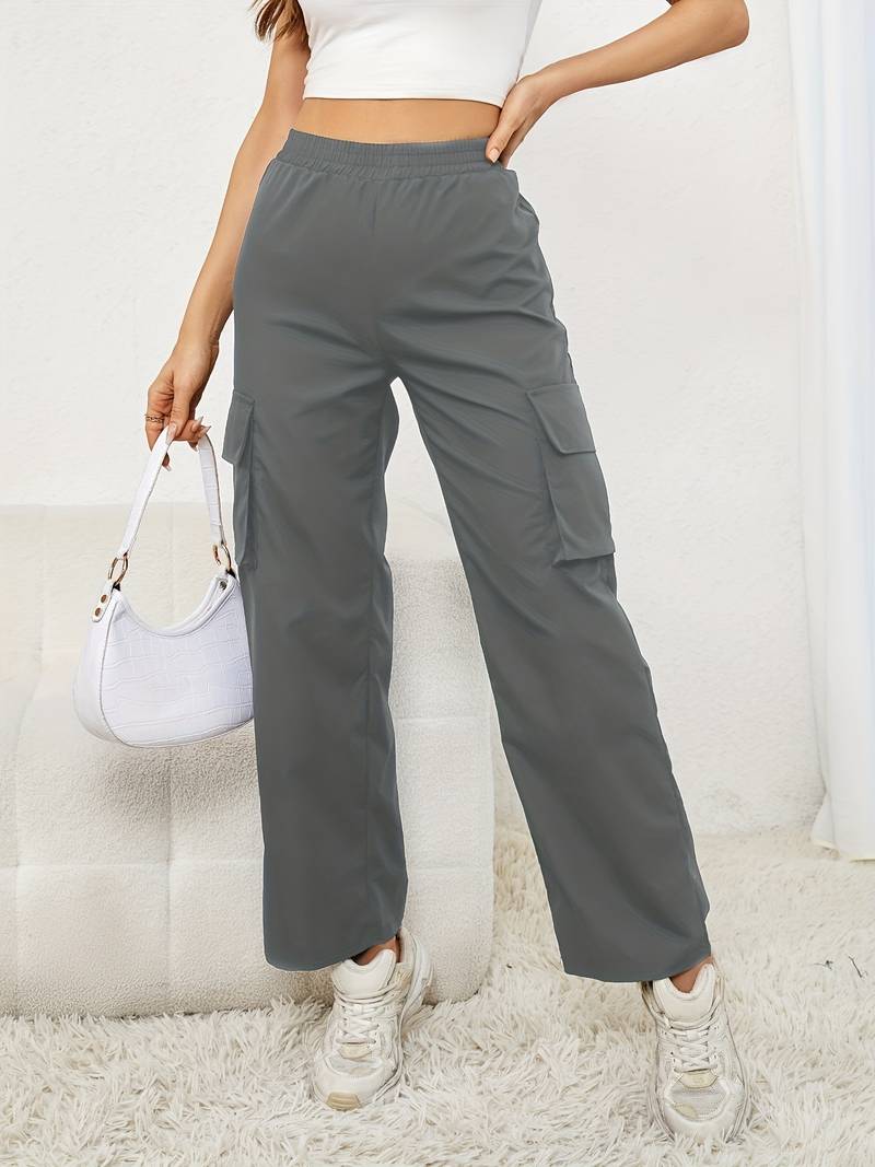 Cargobukse med høy midje