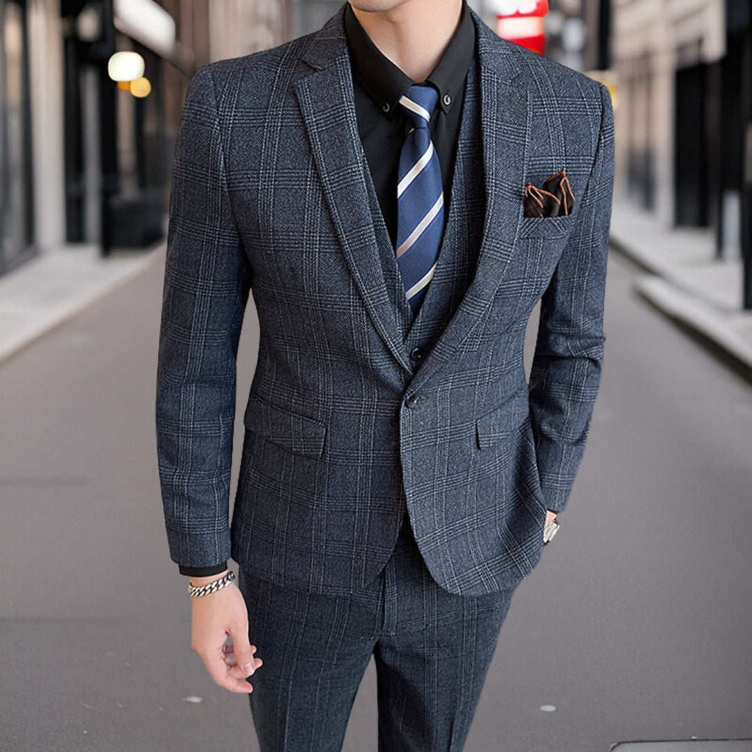 Hubert | Luksus 3-delt rutete dress i 3 deler