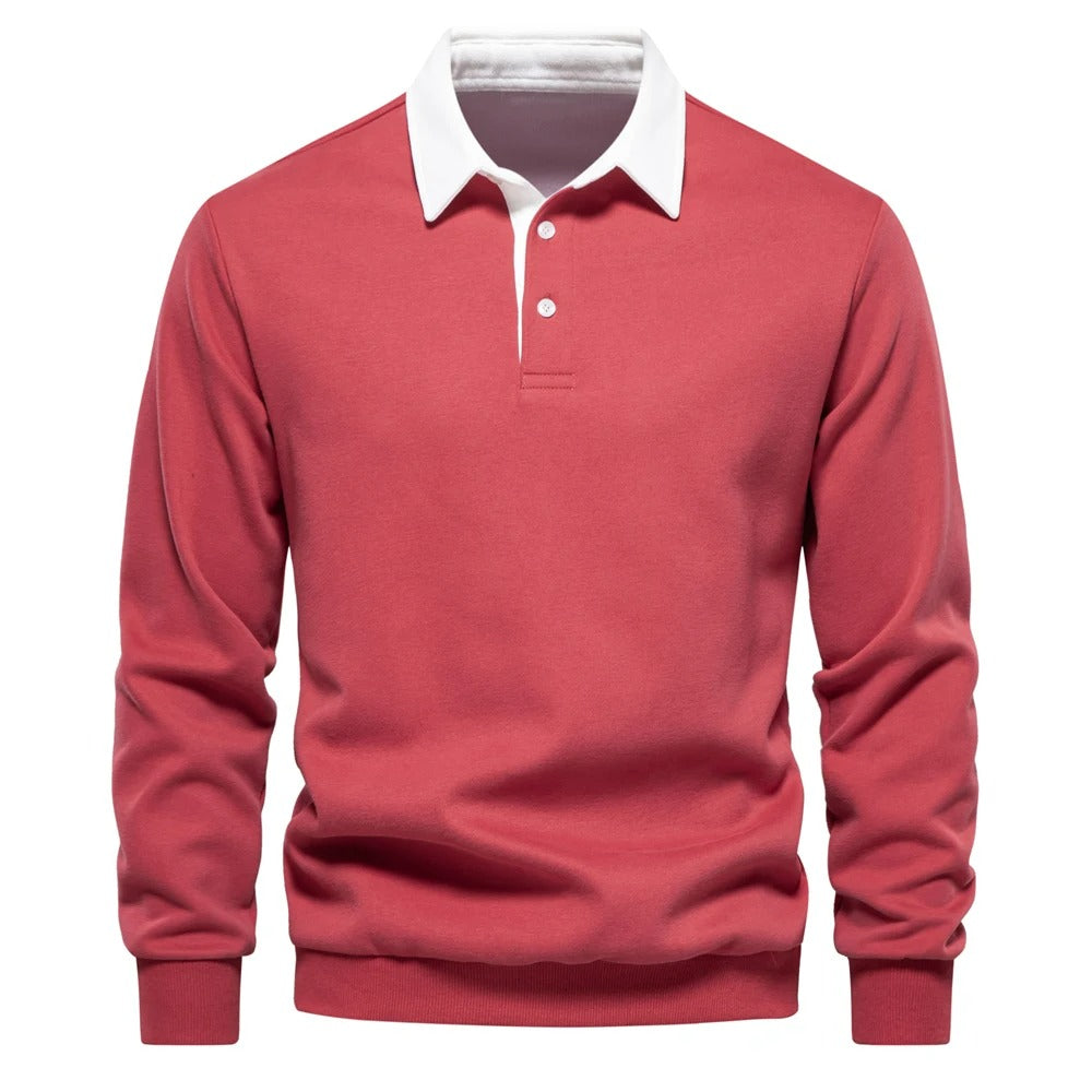 Autumn Polo Sweatshirt Genser for menn