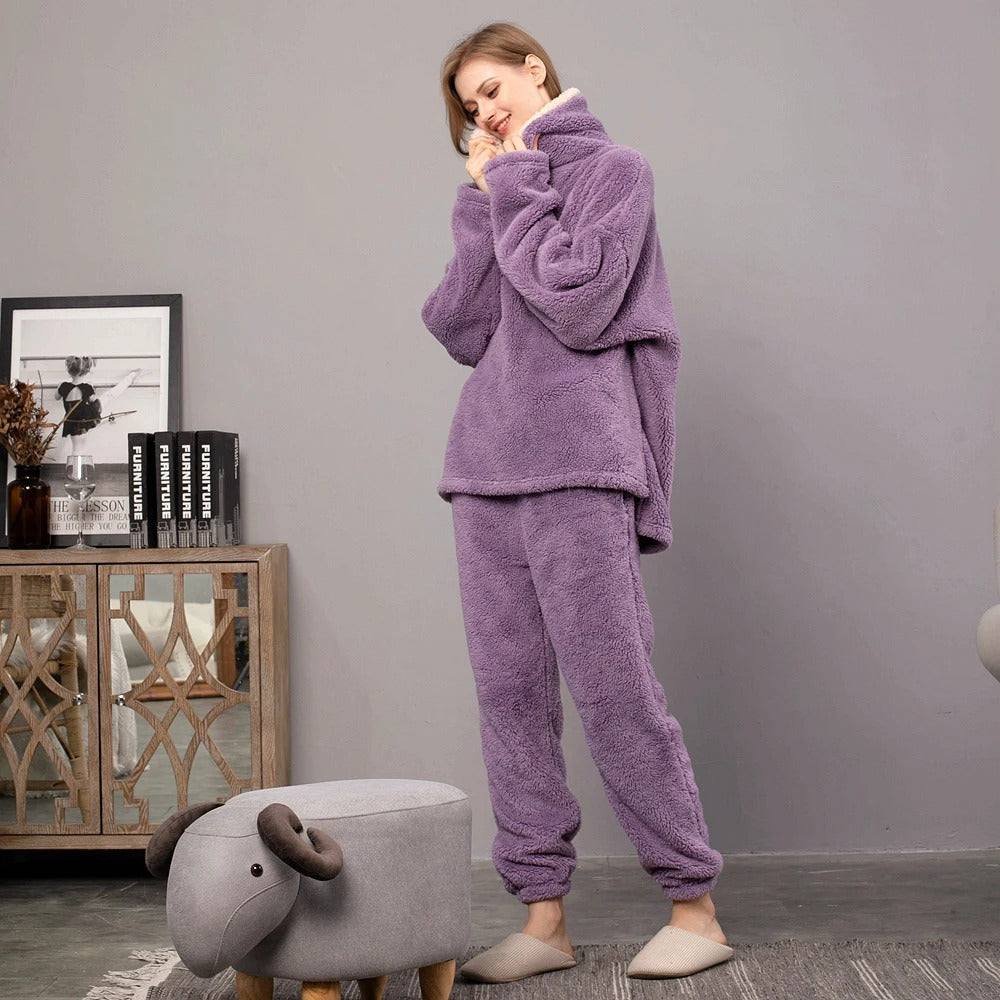 Rhiannon - Pyjamas-sett i tykk fleece