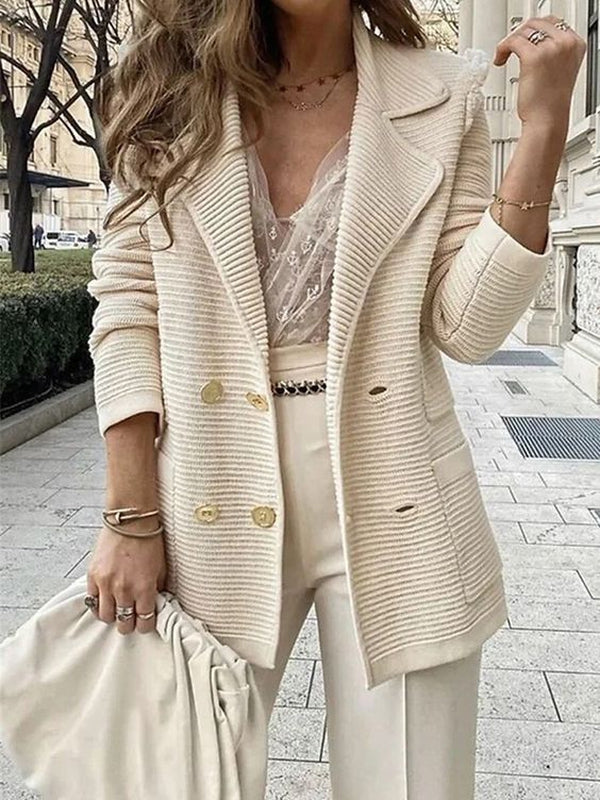 Enfarget langermet cardigan