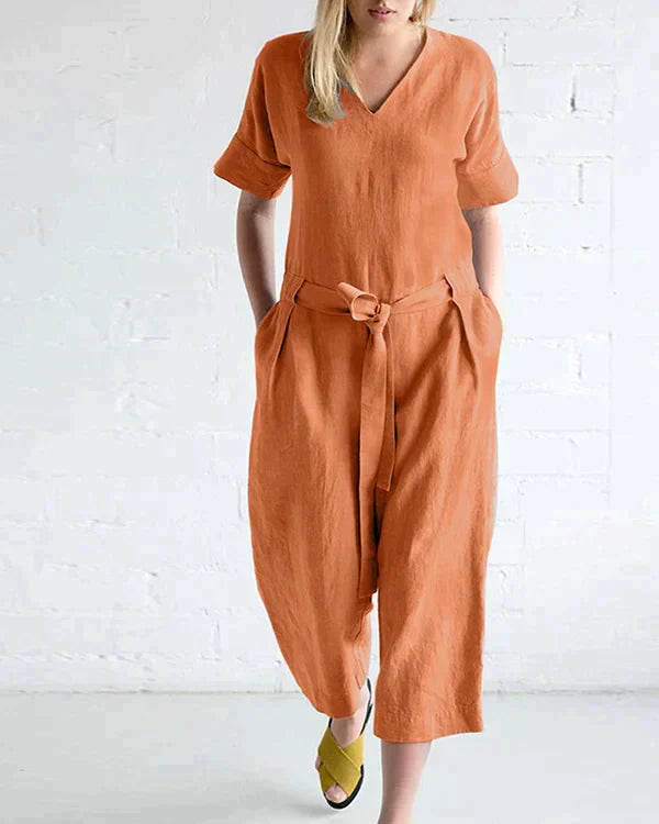 LUZZIA - Jumpsuit i høykvalitets lin
