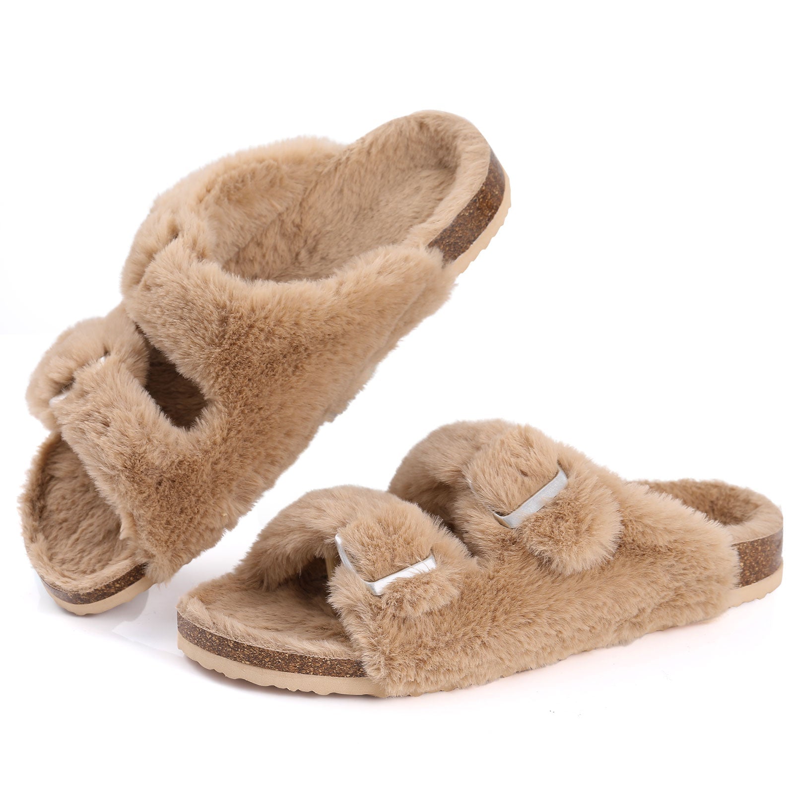 Fuzzy sandaler
