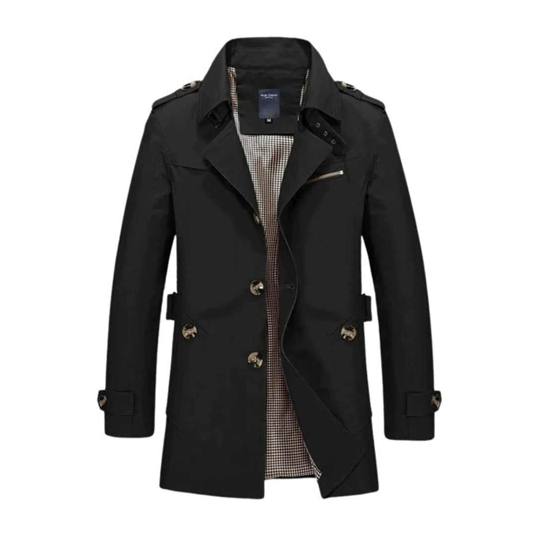 LUCAS | Trenchcoat i smal passform for menn