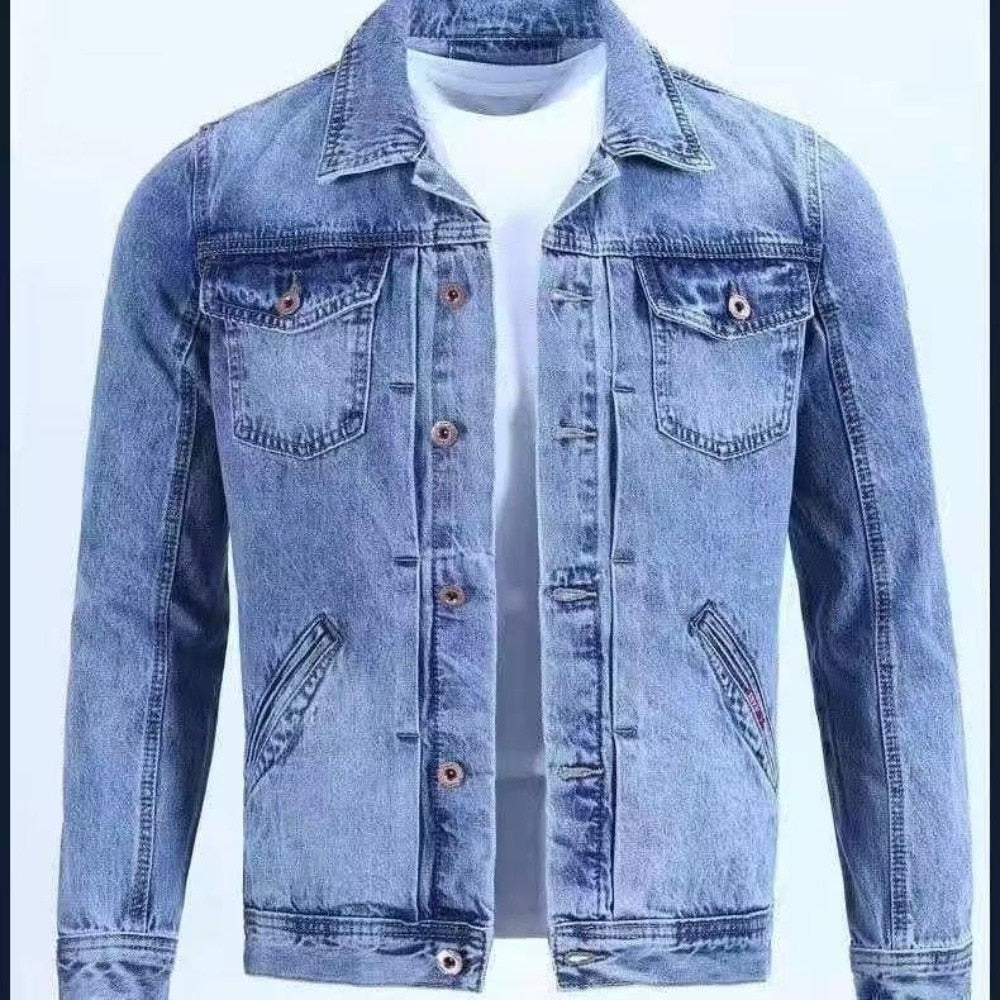 Retro jeansjakke til menn