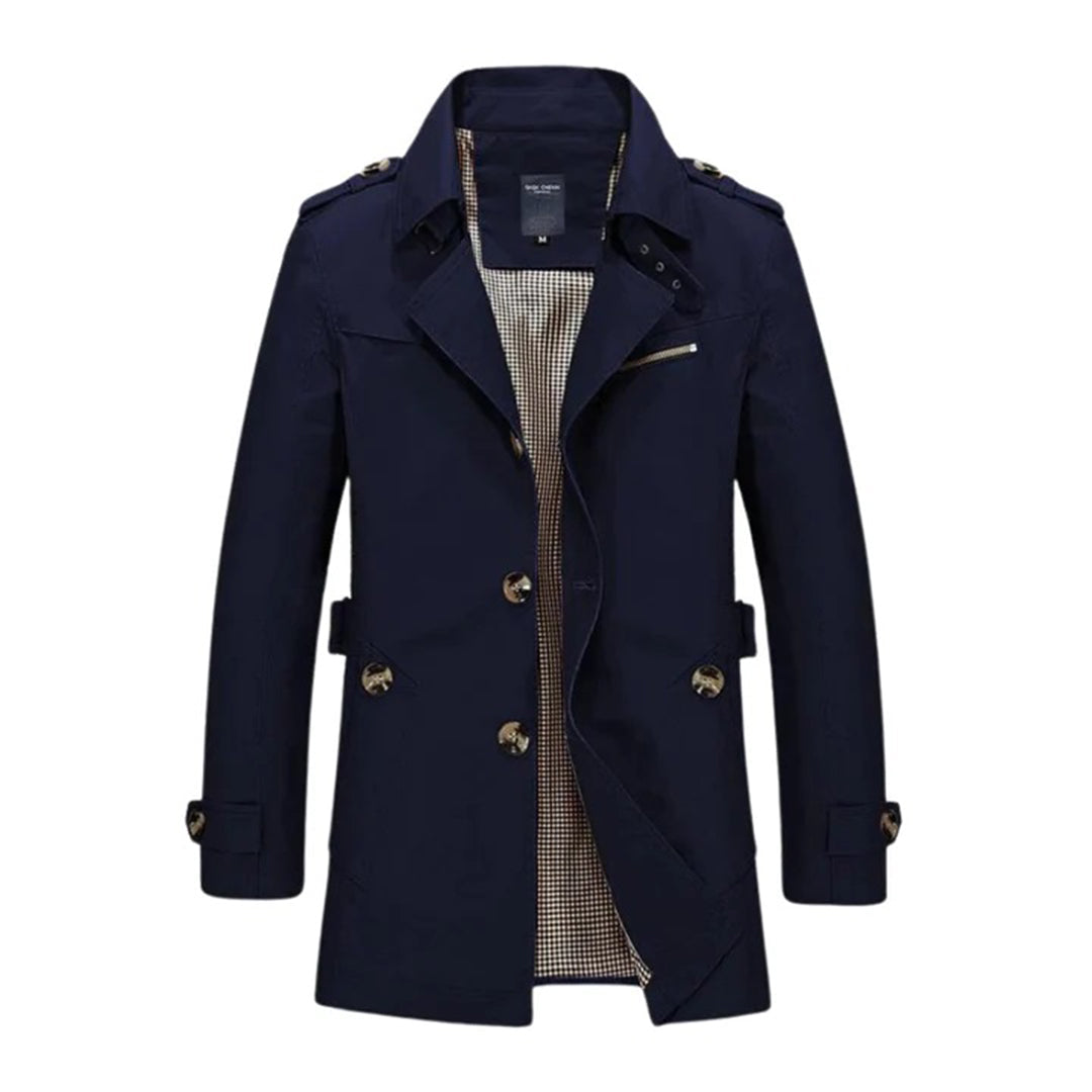 LUCAS | Trenchcoat i smal passform for menn