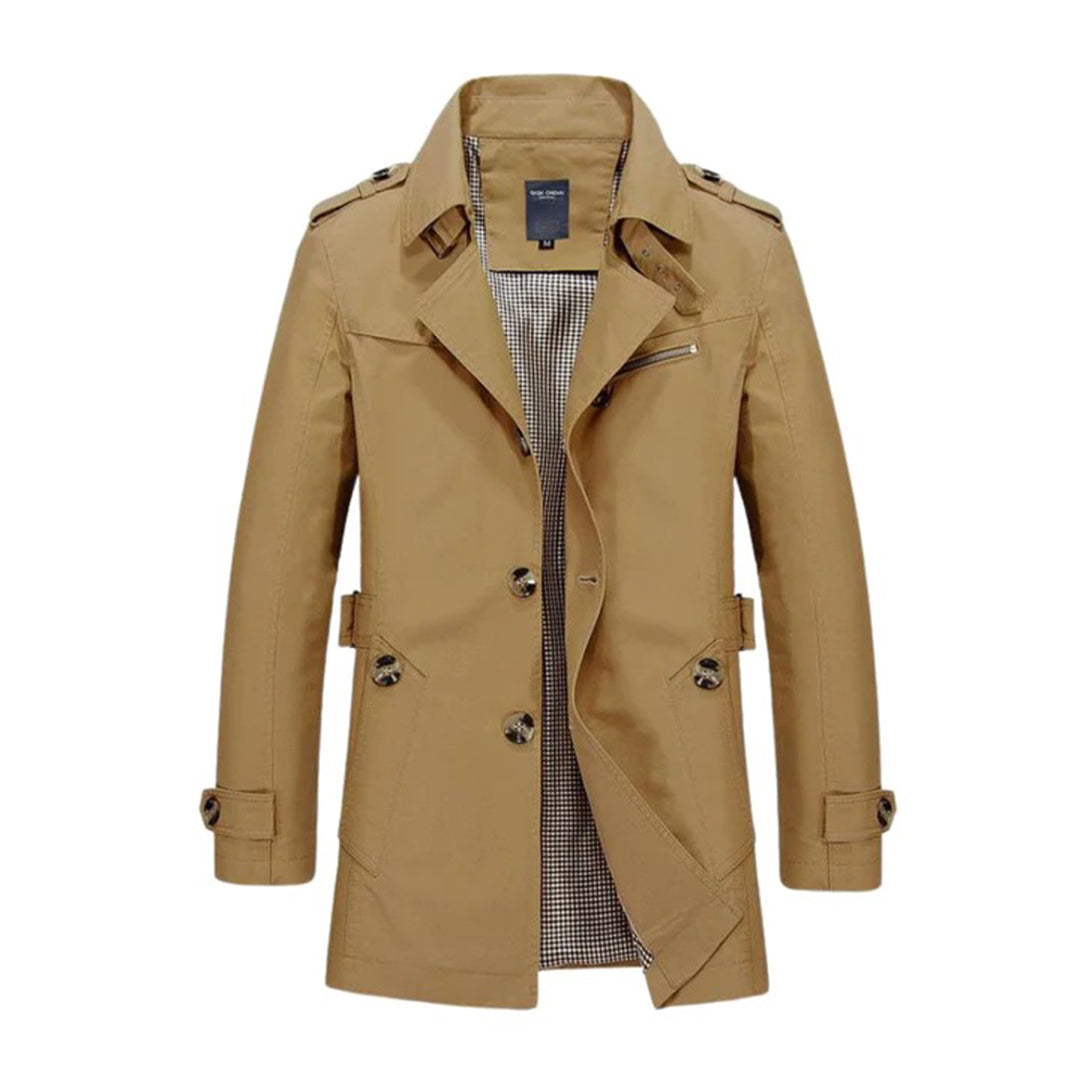 LUCAS | Trenchcoat i smal passform for menn