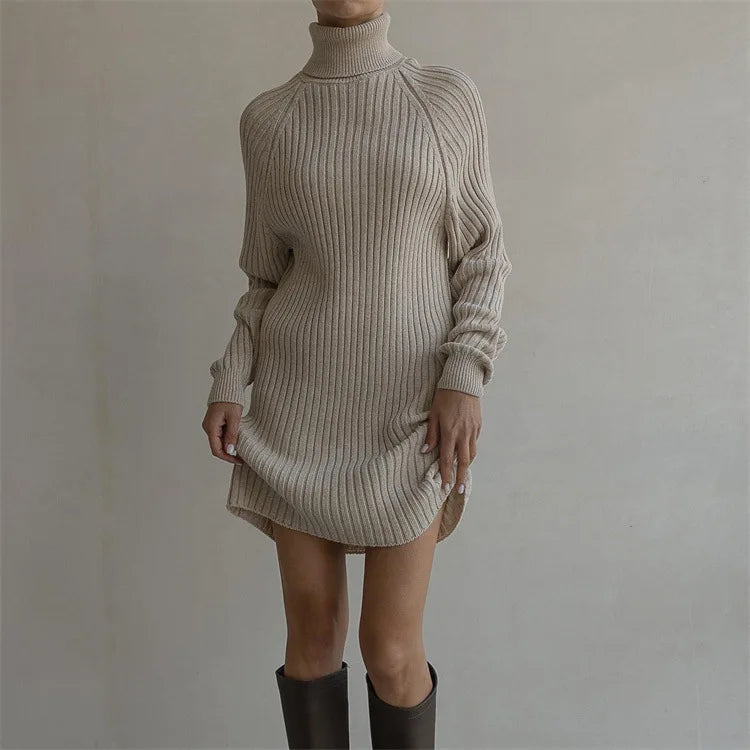Strikket genser med turtleneck