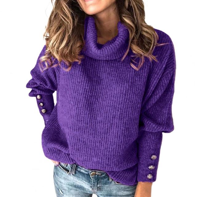Lia - Oversize genser med rullekrage