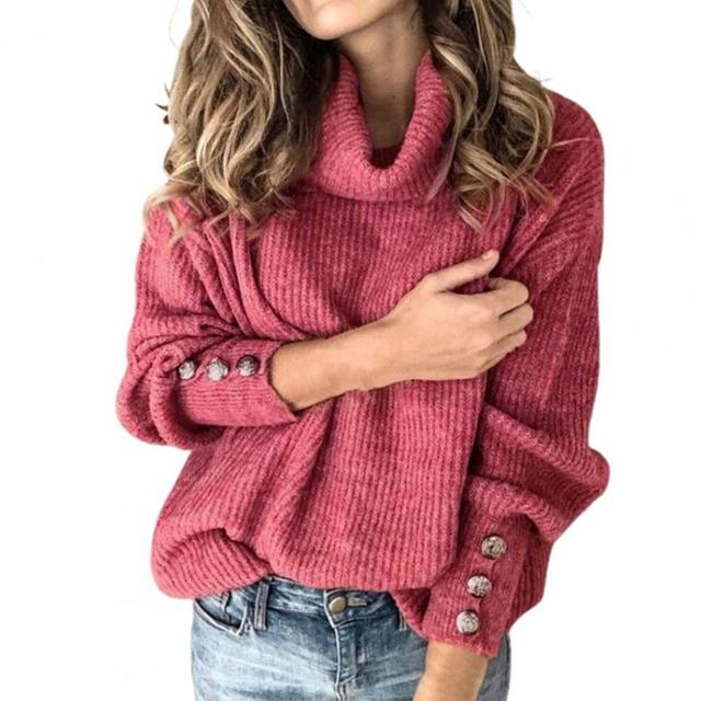 Lia - Oversize genser med rullekrage