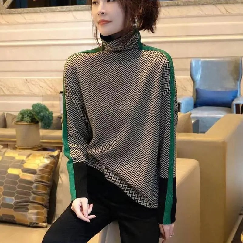 Genser med turtleneck