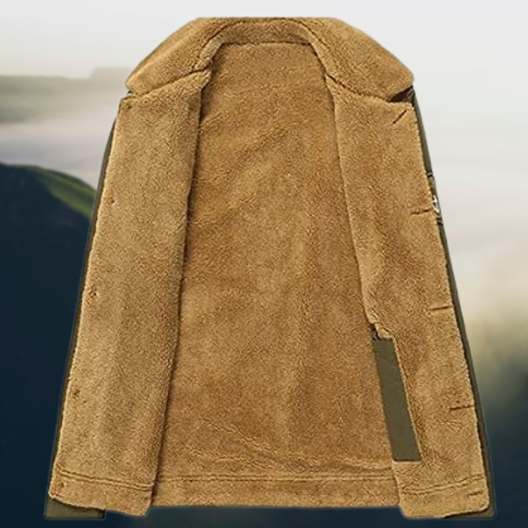 Varm fleecejakke for menn Vinterjakke