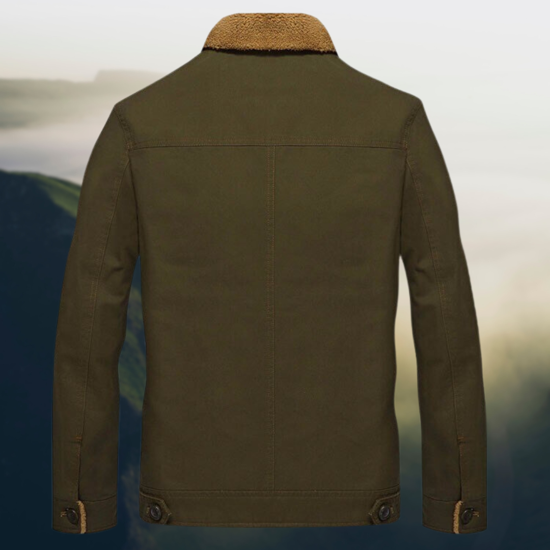 Varm fleecejakke for menn Vinterjakke